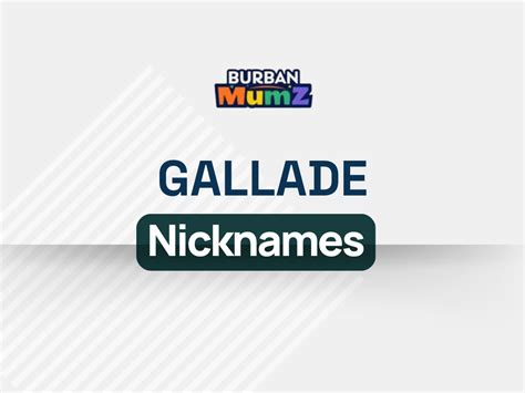 gallade nicknames|Gallade Nicknames: 600+ Ideas (Popular, Cute, .